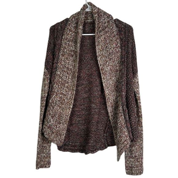Anthropologie Sweaters - Moth for Anthropologie Multicolor Cable Knit Open Cardigan Size Extra Small